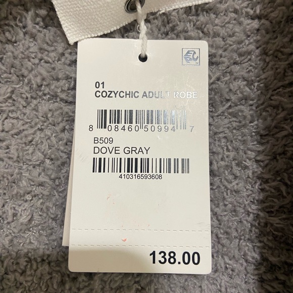 NEW Barefoot Dreams Cozy Chic Gray Robe - Picture 11 of 14